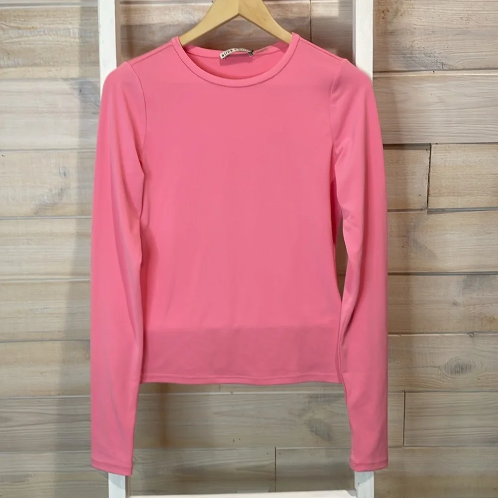 For @bwain DO NOT BUY Alice + Olivia Pink Long Sleeve Tee - Picture 2 of 7